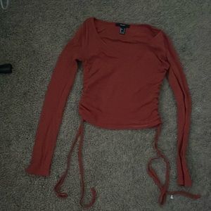 Orange long sleeve top